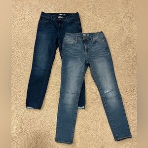 Lot of 2 Old Navy Rockstar super skinny women’s jeans size 8